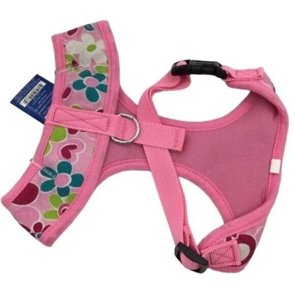 Dog Harness Casual Canine Pink Floral Mod Print Size Large New - Picture 8 of 8